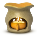 Rechaud Difusor De Aromas Aromatizador De Ambiente Cerâmica Amarelo