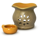 Rechaud Difusor De Aromas Aromatizador De Ambiente Cerâmica Amarelo