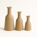 Kit Trio 3 Vasos Cerâmica Decorativo Centro De Mesa Sala Enfeite Rack Sala Cozinha Varias Cores